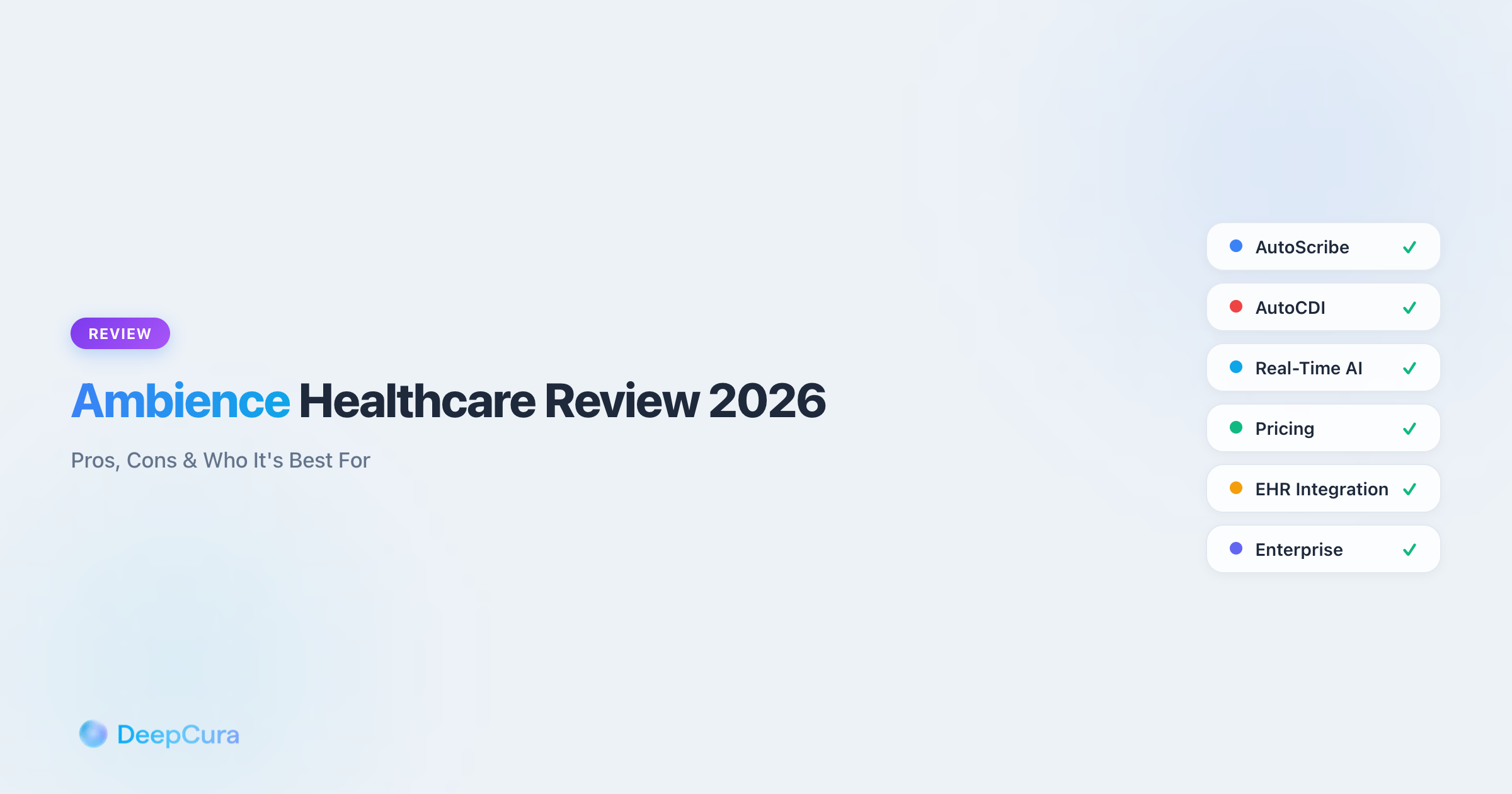 Ambience Healthcare Review 2026 — Pros, Cons & Who It's Best For ...