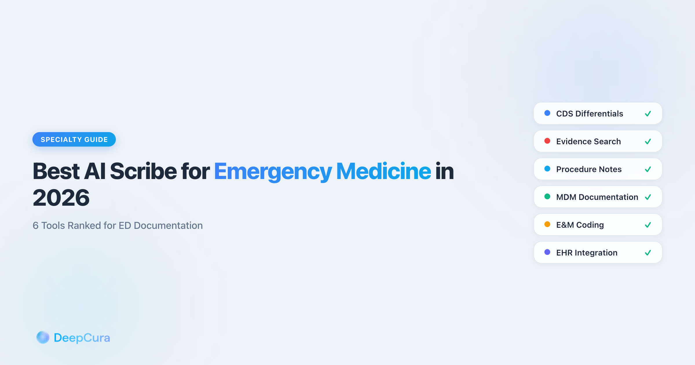 Best AI Scribe for Emergency Medicine (2026) — 6 Tools Ranked ...
